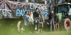 De jeunes agriculteurs mobilisés